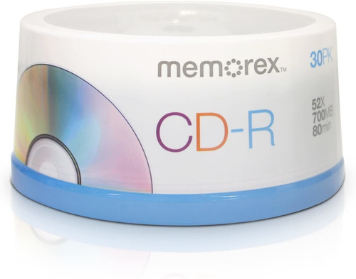 Memorex - Medios Cd-r De Datos (700 Mb/80 Minutos)