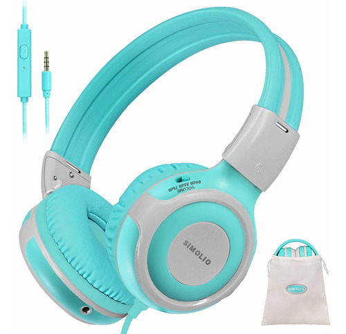 Auriculares Duraderos Para Niños Con Micrófono Y Cont...