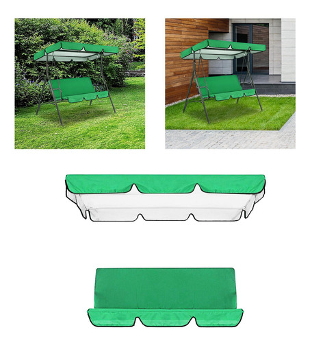 Columpio Para Patio, Toldo Para Exteriores, Verde Verde