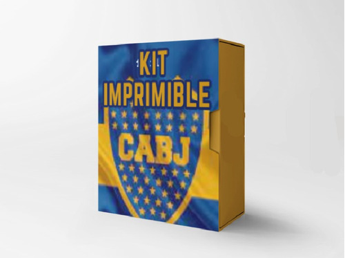 Kit Imprimible Boca Editable (para Cumpleaños)