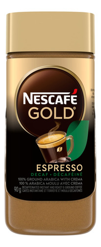 Nescaf 1 Caf Instantneo Descafeinado Dorado Expreso, 3.17oz,