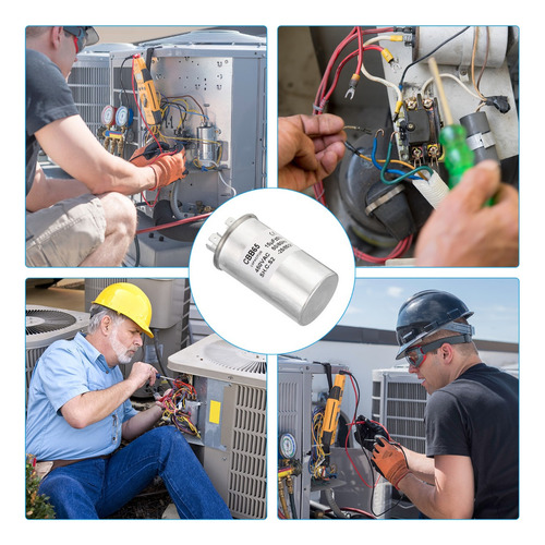 Condensador Cbb65 15 Uf, 15 Mfd, 1 Unidad Ac 450 V, 2 Termin