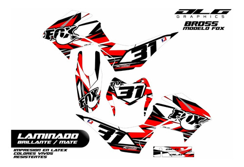 Kit Calcos Honda 125 Bross - Laminado