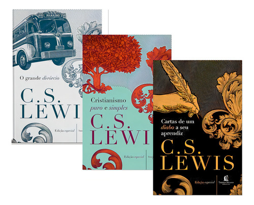 Cristianismo Puro E Simples | Cartas De Um Diabo A Seu Aprendiz | O Grande Divórcio, De C.s. Lewis. C. S. Lewis Editorial Thomas Nelson Brasil, Tapa Dura, Edición 1 En Português, 2021