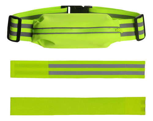 Correas De Tira 1 Cinturón Y 2 Brazaletes Verde