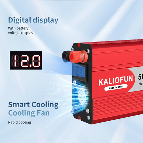 Inversor De Corriente 1500w 12v A 110v Para Auto
