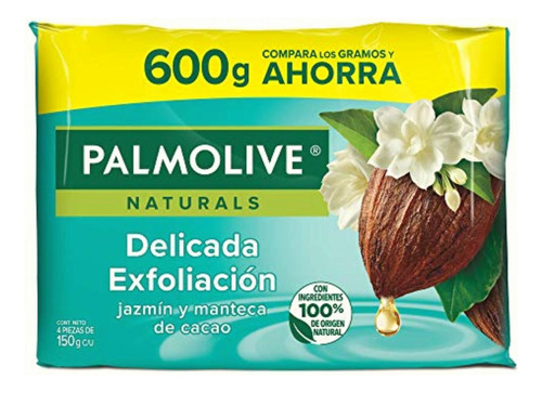Palmolive Naturals Jabón En Barra, Jazmin Y Manteca De