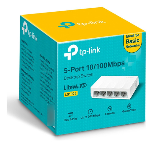 Switch Tp-link Ls1005 Serie Litewave De Red 5 Puertos