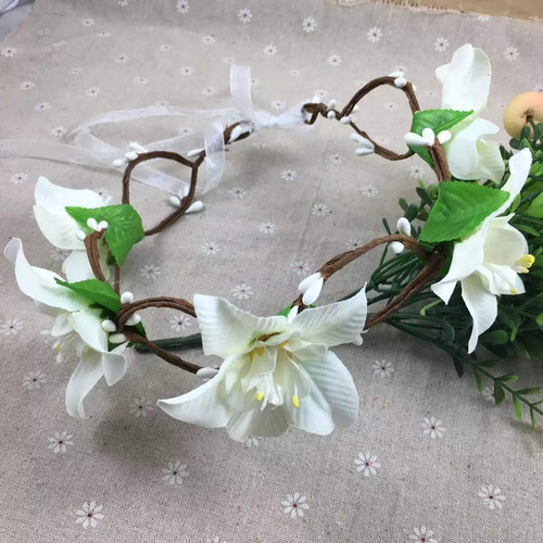 Lurrose - Diadema Con Corona De Flor De Lirio, Corona Floral