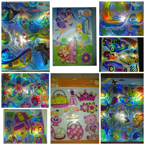 Stickers Decorativos Infantiles 8 Modelos Distintos Vinilos