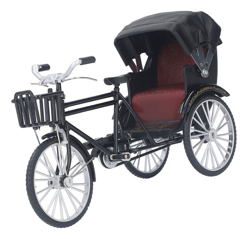 Adorno Retro En Miniatura De Aleación Modelo Rickshaw De 3 R