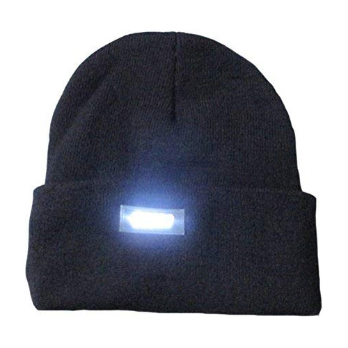 Sombrero Gorra Pesca Gorro De Punto Con 5 Luces Led De Invie