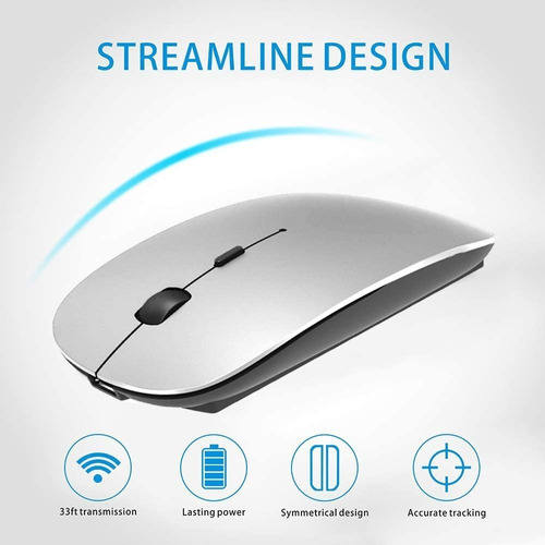 Mouse Bluetooth Recargable Ios Android Pc Macbook iMac iPad