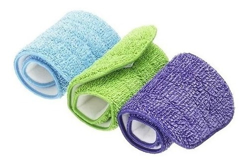 Imagen 6 de 10 de Pack De 3 Repuesto Mopa Trapero Spray Microfibra Lavable X3