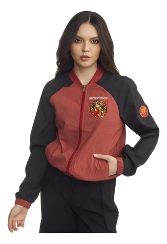 Chamarra Bordada Gryffindor Harry Potter Varsity College