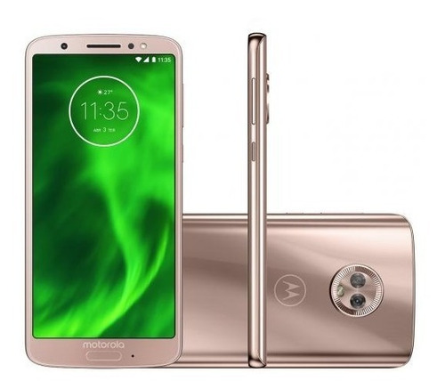 Smartphone Motorola Moto G6 64gb Ouro Rosê - Dual Chip 4g Câ