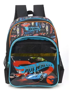 Mochila Escolar Infantil Meninos Costas Carro Hot Wheels G 