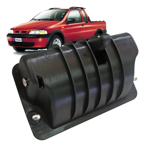 Kit Maçaneta E Cabo Aço Tampa Caçamba Strada 1999 2000 2001