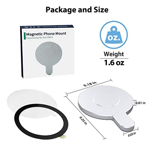Soporte De Pinza De Anillo Magnético Dji Para Magsafe Dji Om