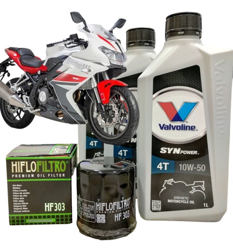 Kit Service Benelli 302 R+valvoline Sintético+filtro Hiflo 