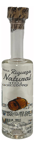 Tequila Riqueza Natural Reposado Cristalino Barril 100 Ml