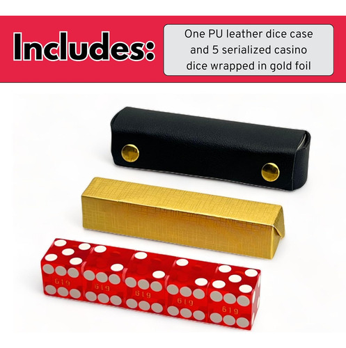 Dados De Casino Luck Lab Grade Aaa 19mm Con Bordes Afilad...