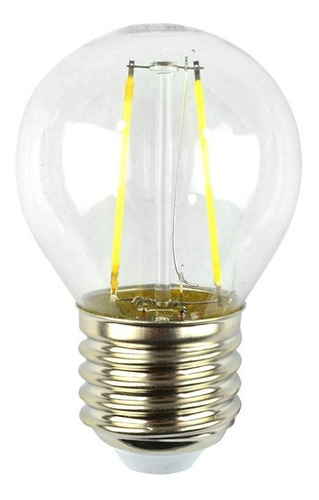 Foco Tipo Bulbo Led 2w Base E26/27 Energain Blanco Frío Luz Luz Blanca