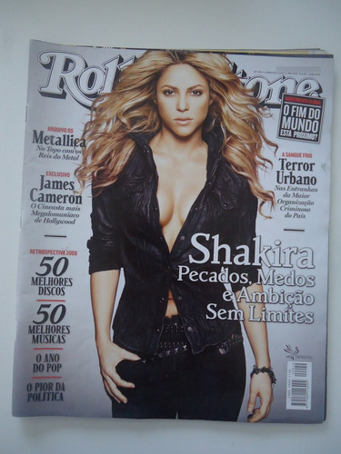Rolling Stone #40 Ano 2010 Shakira - Metallica - James Camer