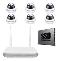 Comprar Kit 6 Câmeras Cúpula Ip Sem Fio Fullhd + Nvr 8ch +ssd 1tb Cor Branco
