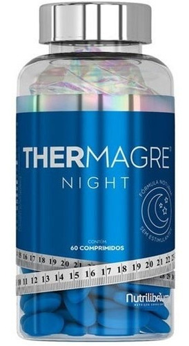 Thermagre Night 60 Comp C/ Cártamo L-carnitina Triptofano Sabor Sem sabor