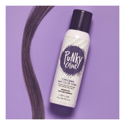 Punky Spray Temporal Color Cabello Lila, 100ml, 1 Unidad.