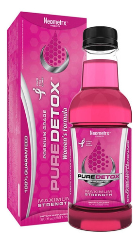 Pure Detox Fórmula Mujeres 20 Oz Bebida Antidoping Limonada