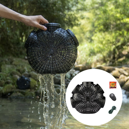 Cangrejo Catching Net Accesorios De Pesca Canasta 5 Agujeros