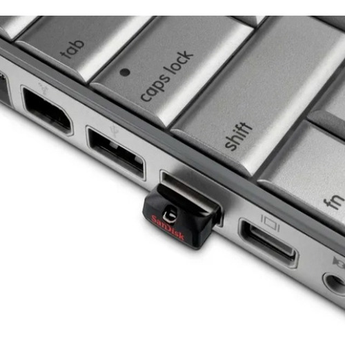 Imagen 3 de 7 de Pendrive Sandisk Cruzer Fit 16gb 2.0 Usb Flash Negro