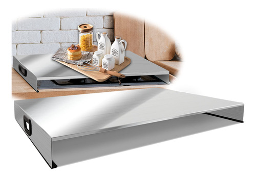 Cubierta Estufa Gas Acero Inoxidable Organizador Cocina 60x4