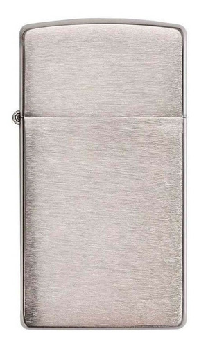 Encendedor Zippo Slim Cromado Mate Plateado