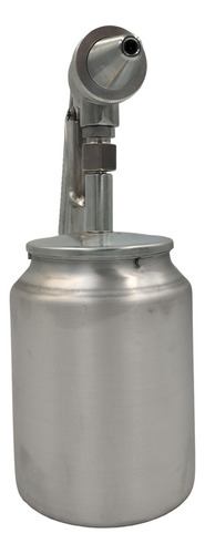 Pistola De Pintura Sucção Copo 1000ml 1 Bico 0,6mm Alumínio Cor Cromado