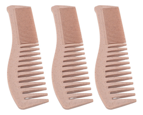 Peine Desenredante De Dientes Anchos, Ergonómico, Portátil,