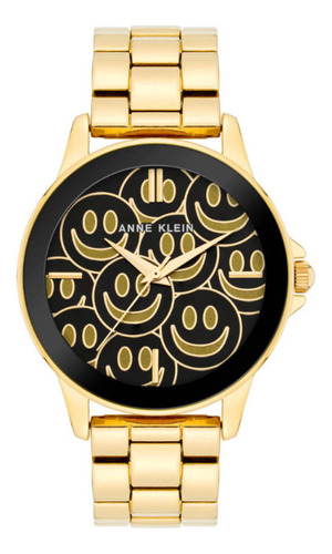 Reloj Anne Klein Gold Collection Dorado Ak4164bkgb Mujer