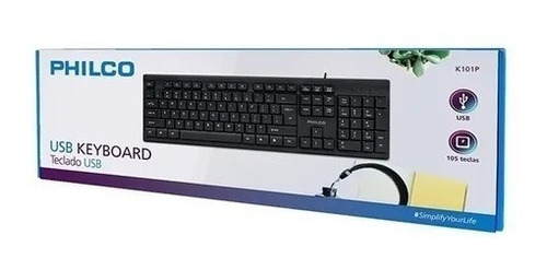 Teclado Usb Philco Estandar Ck101 Español