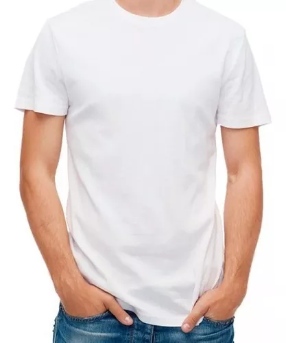 Camiseta Blanca Cuello Redondo En Algodón - Horma | MercadoLibre