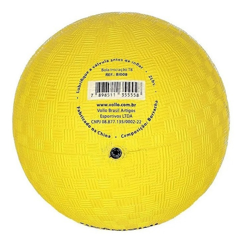 Imagem 2 de 3 de Bola De Iniciação Borracha Esportiva T8 Numero 8 Vollo