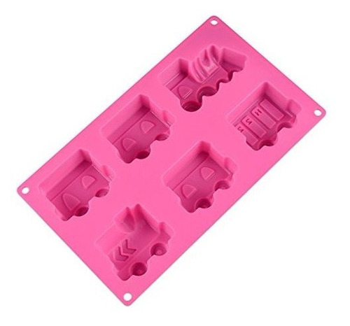 Molde De Silicona Para Muffins Con Diseño De Tren - 2