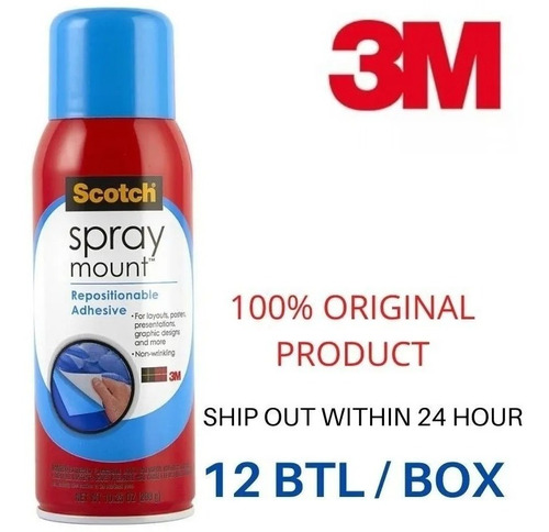 Imagen 4 de 4 de Spray Mount Adhesivo Transparente Reposicionable Scotch 9927