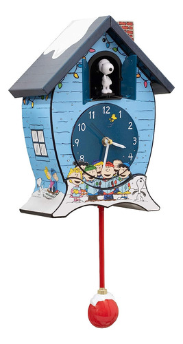 Peanuts Gang Snoopy Linus Lucy Icy - Reloj De Cuco De Navida
