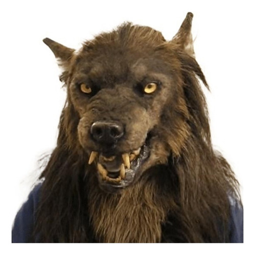 # Bddd Máscara De Cabeza De Lobo Simulada, Tocado De Látex