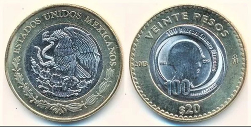 Moneda De 20 Pesos 100 Años Del Ejercito Mexicano 1913-2013