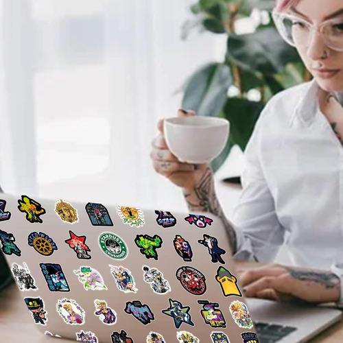 Paquete De 50 Calcomanías Jojos Bizarre Adventure, Calcomaní