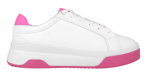 Tenis Casuales Dama Stylo 9306 Simipiel Blanco