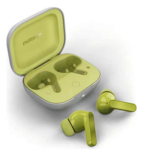 Motorola Fone De Ouvido Sem Fio Bluetooth Motorola Moto Buds Cor Green Luz Branca